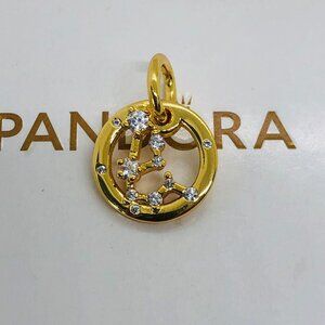 ✨🔥Pandora Diamond Halo Aquarius Charm Constellation Zodiac Pendant Gift
